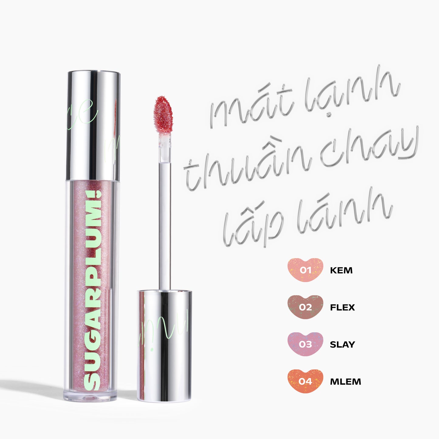 SET 2 MINTYICE SPARKLING GLOSS