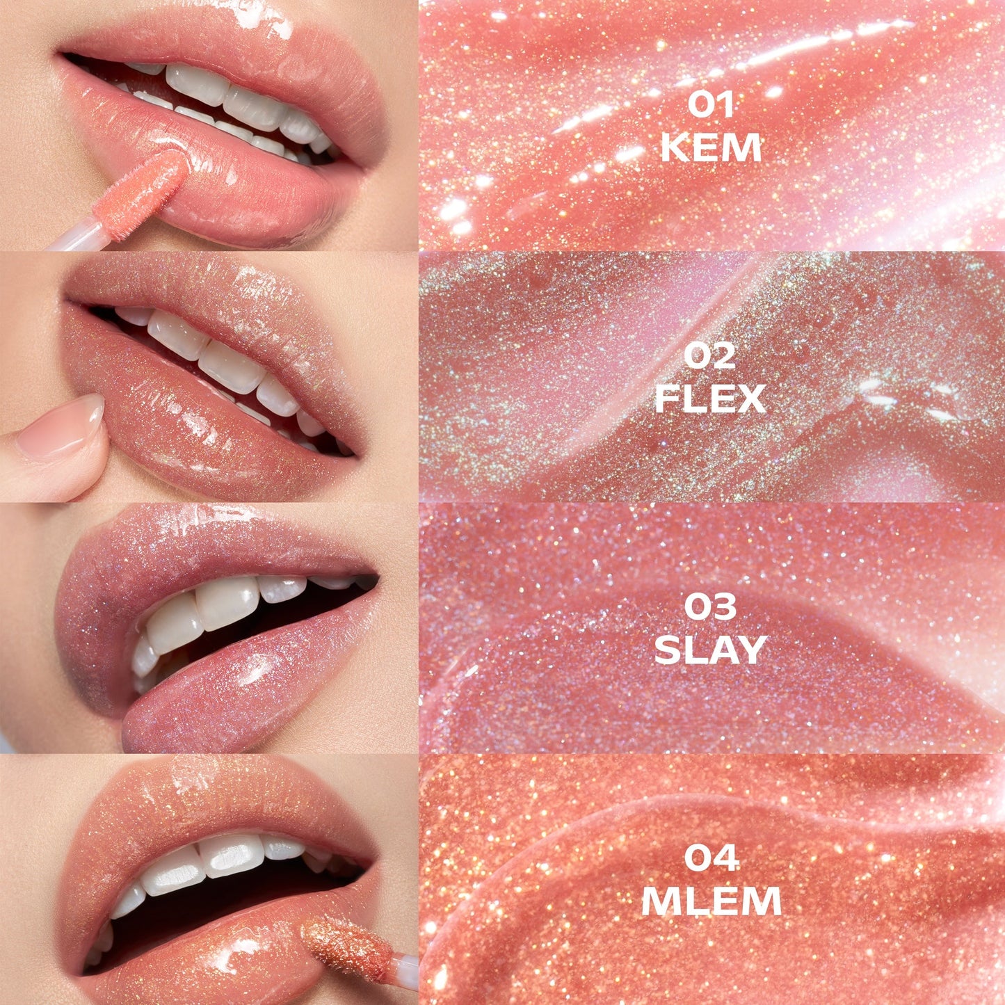 SET 2 MINTYICE SPARKLING GLOSS